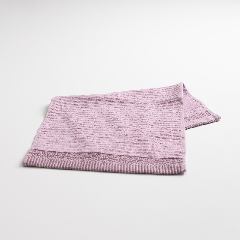 Рушник махровий кухонний з бордюром 30х50 см 400г/м2 GM Textile (Пудра)